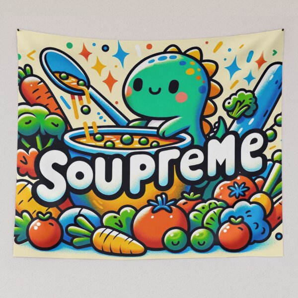 Item preview, Soupreme dinosaur cooking vegetable soup designed and sold by Lam168.