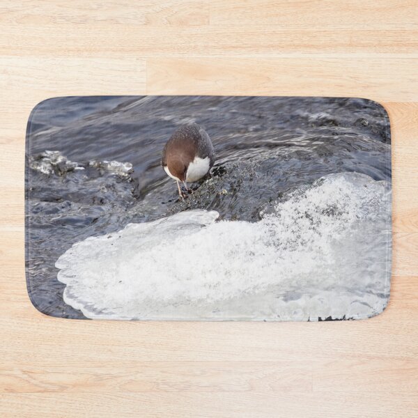 Item preview, A bit slippery. White-throated dipper designed and sold by Jouko Lehto Photography.