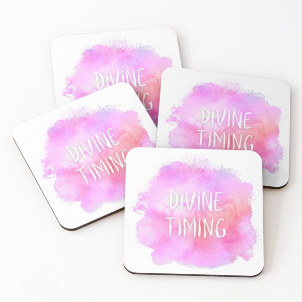 Item preview, Divine timing, Gradient Watercolor Art designed and sold by iammanifesting.