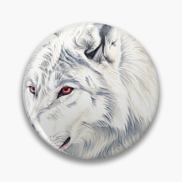 Item preview, Winter's Ghost: Albino Wolf Watercolour Art designed and sold by geodedebit.