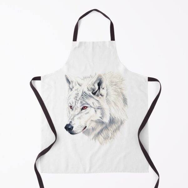 Item preview, Winter's Ghost: Albino Wolf Watercolour Art designed and sold by geodedebit.