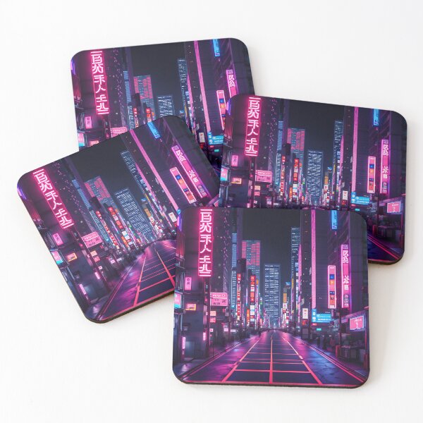 Item preview, Neon Tokyo streets  designed and sold by Nuvio Designs.