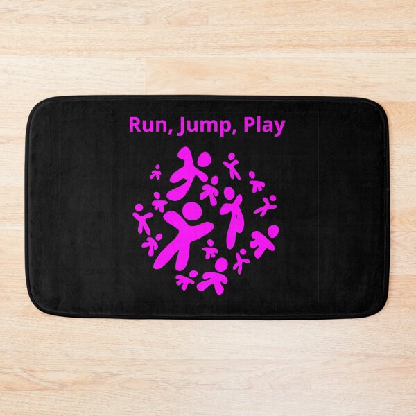 Item preview, Run, Jump, Play Magenta with text designed and sold by Art in My Loft.