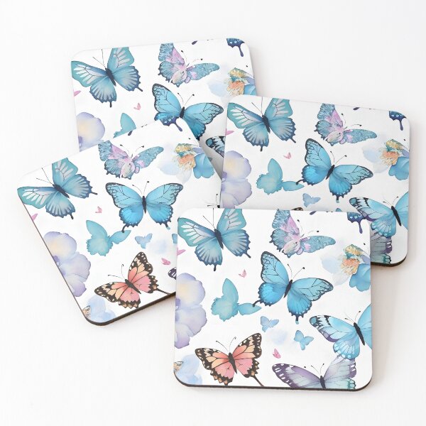 Item preview, Butterflies II Watercolor Pattern designed and sold by Klickkunstwerke.