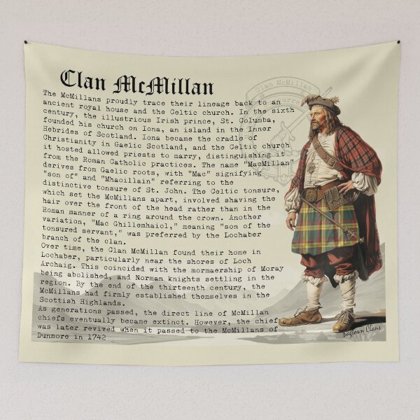 Item preview, McMillan Scottish Clan History  designed and sold by BagTown Clans.