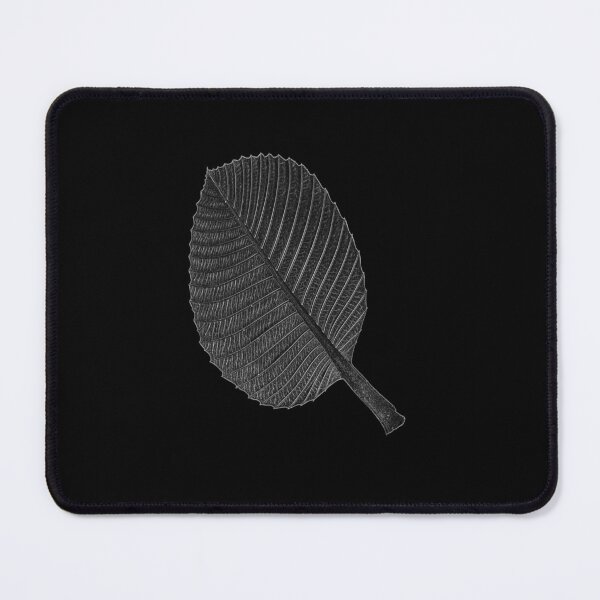 Item preview, black and white leaves, Leaf Black Ink Art, Dillenia obovate leaves (Blume) Hoogland, simpoh leaves (Dillenia suffruticosa, simpoh air) designed and sold by MiMee4451.