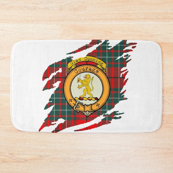 Item preview, Cumming Crest Scottish Surname Tartan designed and sold by BagTown Clans.