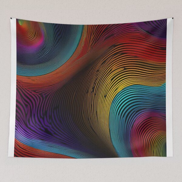 Item preview, Psychedelic Spiral Pattern Pulsating With Colors Digital Art designed and sold by Uday24.