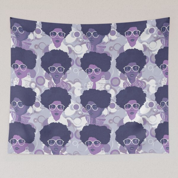 Aperçu de l'œuvre Lavender Luxury Contemporary Retro Groovy women fabric designs créée et vendue par Andimoot.