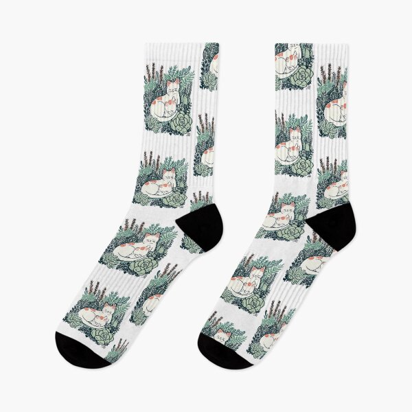 Item preview, Feline Flora: Cats Amongst the Succulents designed and sold by geodedebit.