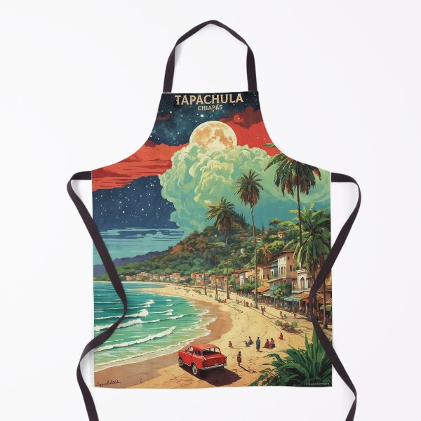 Item preview, Tapachula Chiapas Night Sky and Moon Mexico Vintage Poster designed and sold by TravelersGems.