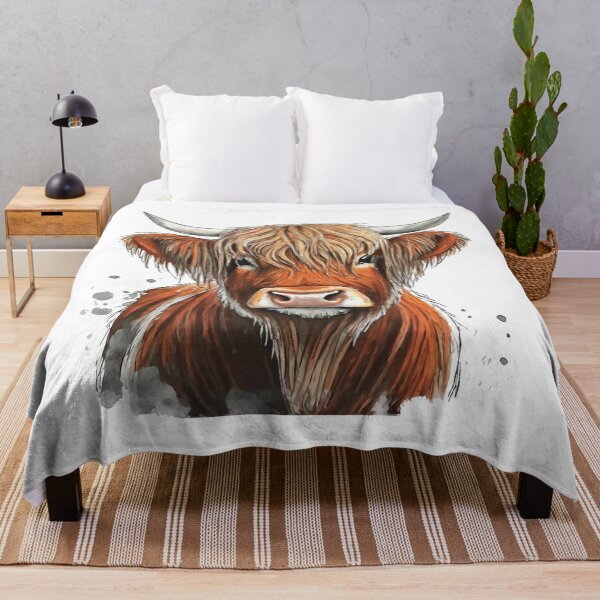 Item preview, Scottish Hairy Highland Cow designed and sold by Angry Swan Designs.