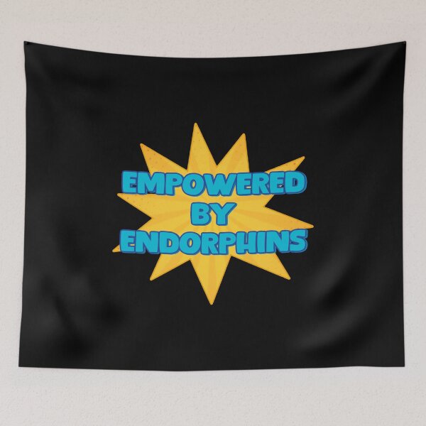 Item preview, Cool motivational running and gym quote. Empowered by endorphins. designed and sold by Unitepeople.