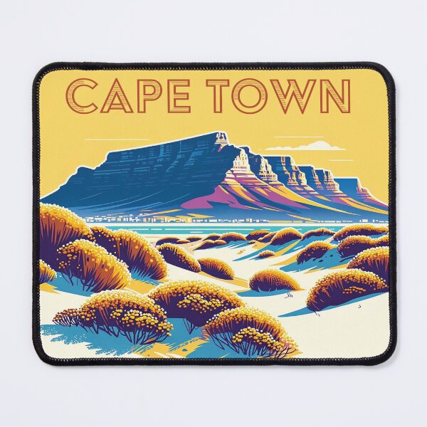 Item preview, Vintage Cape Town Travel Poster Sticker | Howzit South Africa | Explore Table Mountain designed and sold by d247.