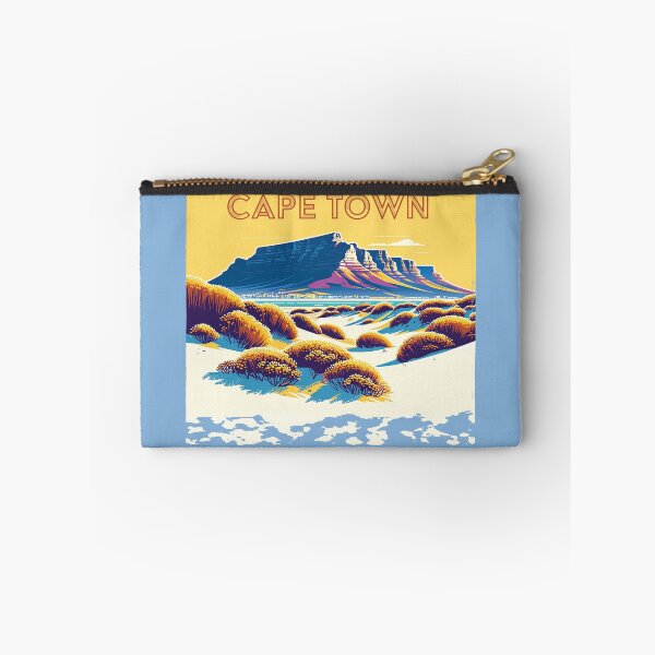 Item preview, Vintage Cape Town Travel Poster Sticker | Howzit South Africa | Explore Table Mountain designed and sold by d247.