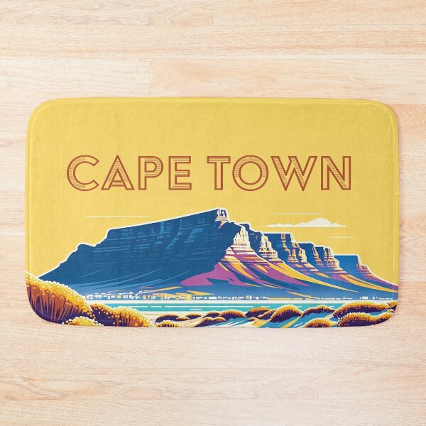 Item preview, Vintage Cape Town Travel Poster Sticker | Howzit South Africa | Explore Table Mountain designed and sold by d247.