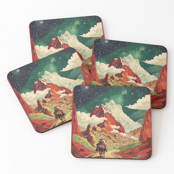 Item preview, Machu Picchu Perú Noche Estrellada Cartel Vintage Turismo designed and sold by TravelersGems.