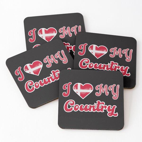 Item preview, I Love my Country Denmark - Danish Pride  designed and sold by SaLaH-B-EdDiNe.