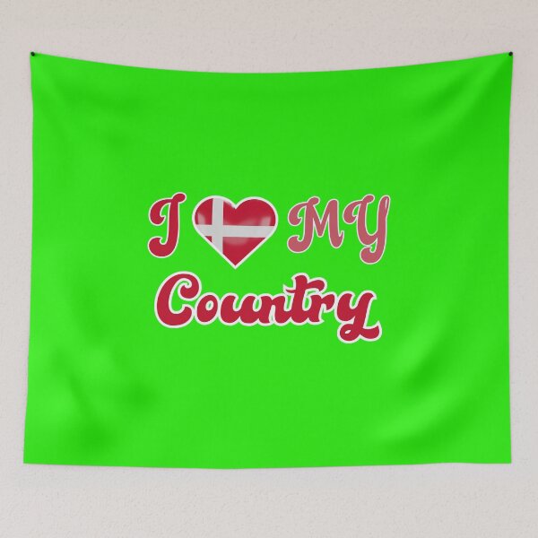 Item preview, I Love my Country Denmark - Danish Pride  designed and sold by SaLaH-B-EdDiNe.