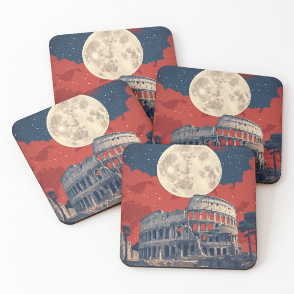 Item preview, Rome Italy Starry Night Colosseum Vintage Poster Tourism  designed and sold by TravelersGems.