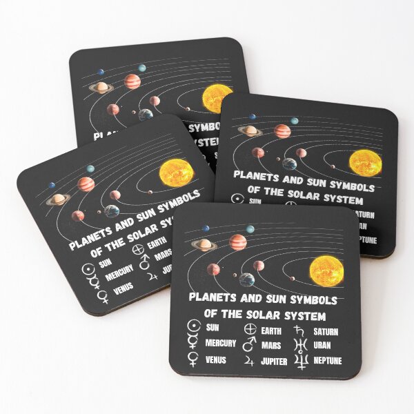 Item preview, Planets And Sun Symbols Of The Solar System designed and sold by Lemilemi.