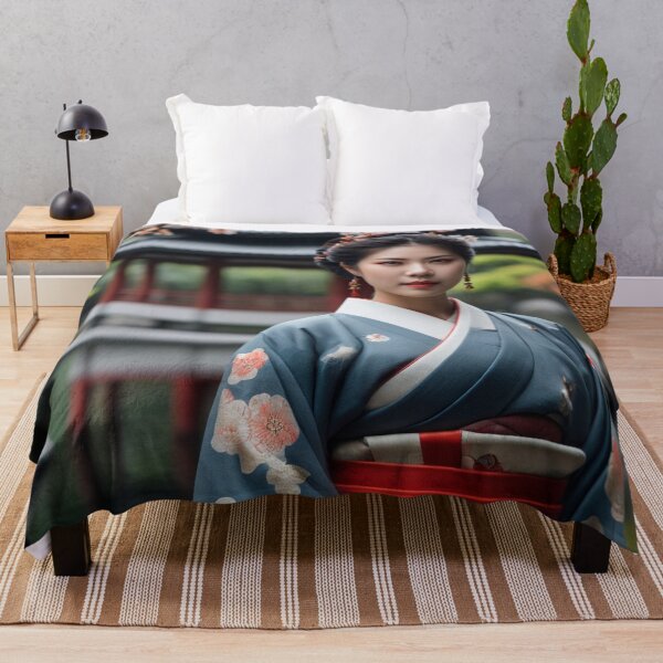 Item preview, Grace Amidst Blossoms | Edo Elegance in Nature designed and sold by Rothnaric.