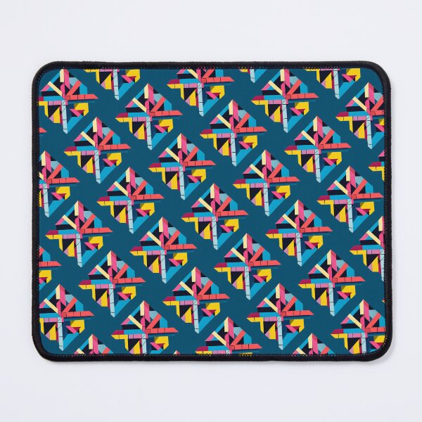 Item preview, Blue Gelato Pastels Square Mandala Constructivism Cubism Pattern designed and sold by Lelijo.