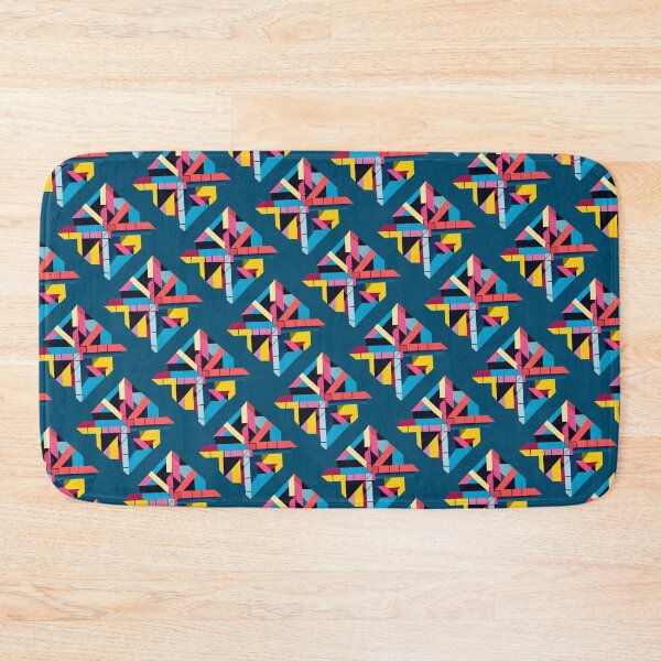 Item preview, Blue Gelato Pastels Square Mandala Constructivism Cubism Pattern  designed and sold by Lelijo.