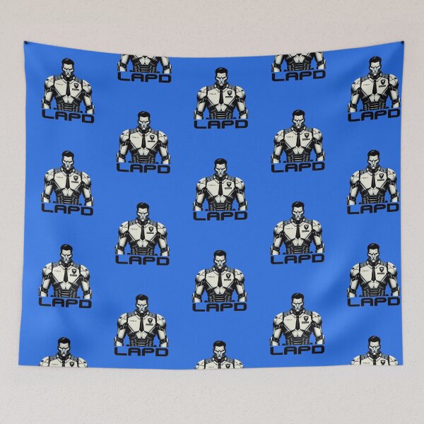 Item preview, Tesla bot police officer designed and sold by TEEJAMBOREE.