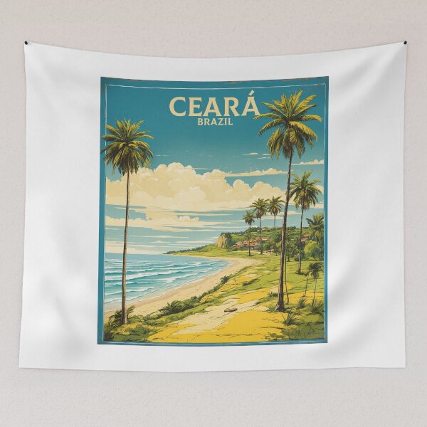 Item preview, Ceara Brazil Vintage Poster Tourism  designed and sold by TravelersGems.