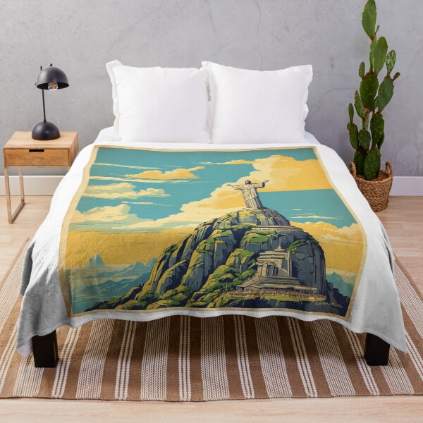 Item preview, Cristo Redentor Brazil Vintage Poster Tourism  designed and sold by TravelersGems.