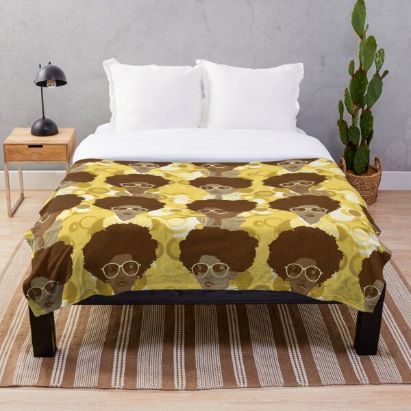 Item preview, Shades of Gold Contemporary Retro Groovy women fabric designs designed and sold by Andimoot.