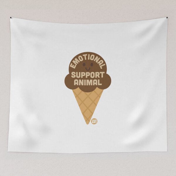 Item preview, EMOTIONAL SUPPORT ANIMAL ICE CREAM designed and sold by TODD GOLDMAN.