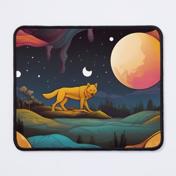 Item preview, abstract color scene-dog designed and sold by BandM Jos-Wilias.