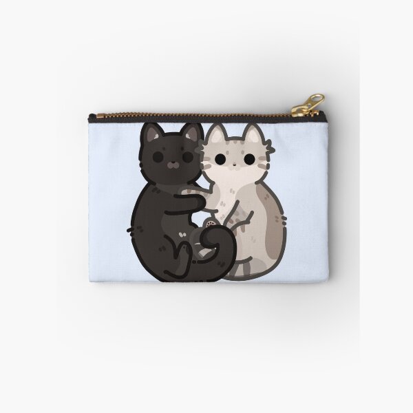 Item preview, Cute Cat Couple- lynx point and black, hugging cats designed and sold by Biszkompt.