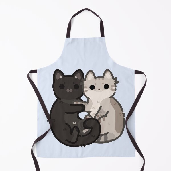 Item preview, Cute Cat Couple- lynx point and black, hugging cats designed and sold by Biszkompt.