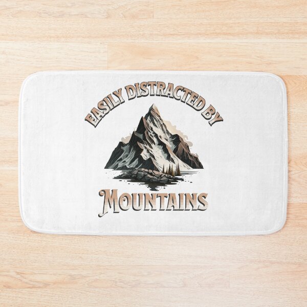 Item preview, Easily Distracted By Mountains camping lovers designed and sold by PRINYOS.