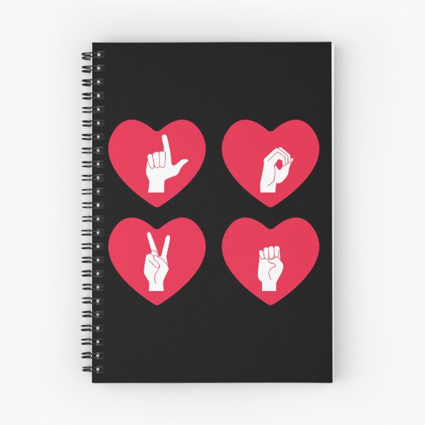 Item preview, ASL Love I - Valentine's Day designed and sold by Lemon Pepper.