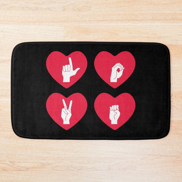 Item preview, ASL Love I - Valentine's Day designed and sold by Lemon Pepper.