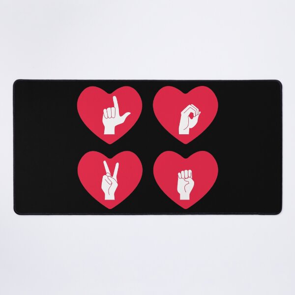 Item preview, ASL Love I - Valentine's Day designed and sold by Lemon Pepper.