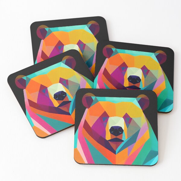 Item preview, geometric bear designed and sold by Shadyfruit.