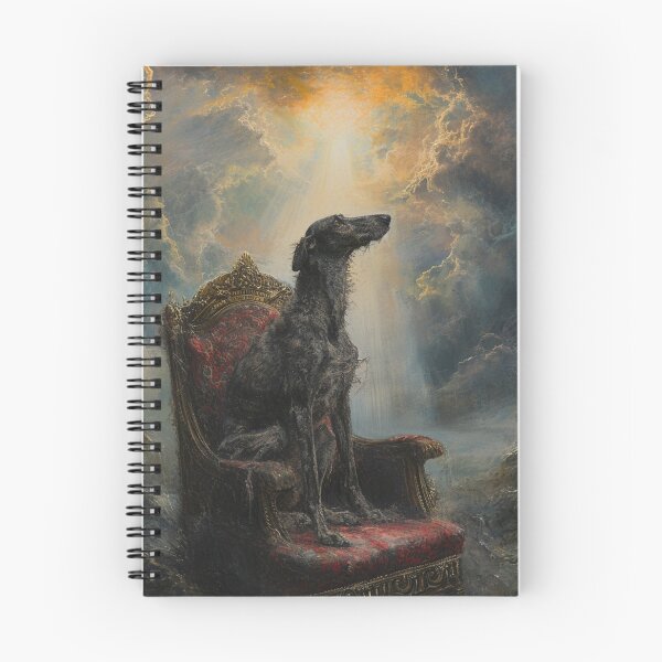 Item preview, Scottish deerhound at the gates of paradise designed and sold by aghnadarragh.