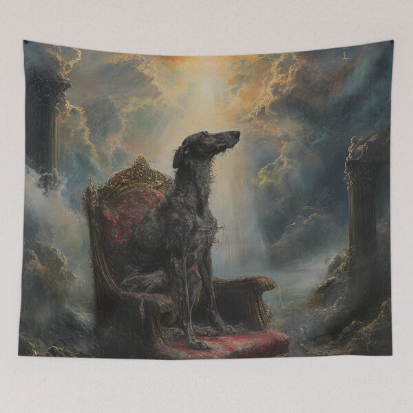 Item preview, Scottish deerhound at the gates of paradise designed and sold by aghnadarragh.