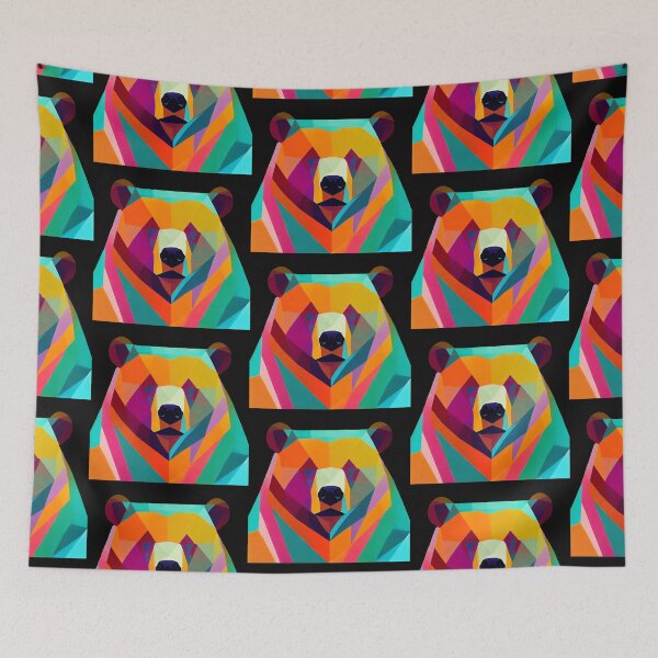 Item preview, geometric bear designed and sold by Shadyfruit.