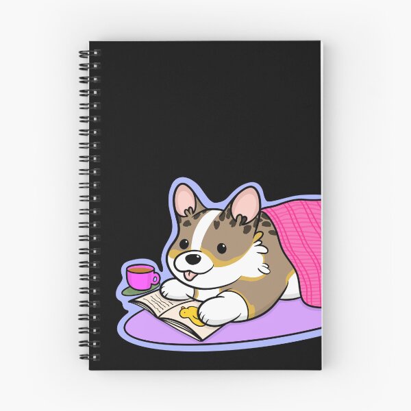 Item preview, Cute Tri Color Corgi, tea and book designed and sold by DrawsCutePaws.