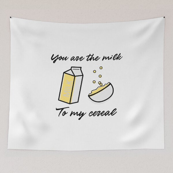 Item preview, You Are the Milk To My Cereal Funny Valentines Day designed and sold by StudioTVDinners.