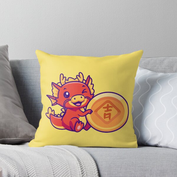 Item preview,  "Dragon's Fortune: Cute Cartoon Icon for Financial Prosperity" designed and sold by hjian8219.