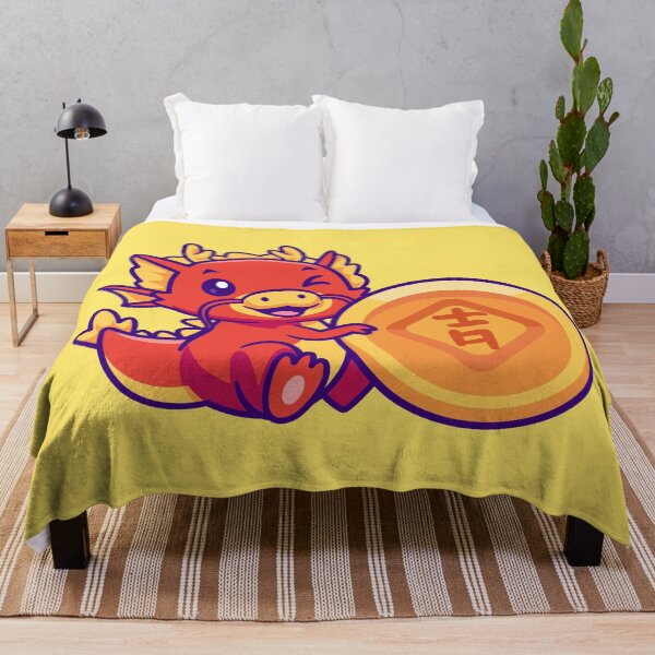 Item preview,  "Dragon's Fortune: Cute Cartoon Icon for Financial Prosperity" designed and sold by hjian8219.