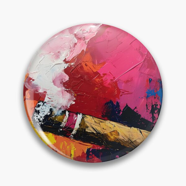 Item preview, Ephemeral Whispers in Brushstrokes- A Visual Ode to the Cigar's Slow Unveiling designed and sold by OlfactoART Studio.