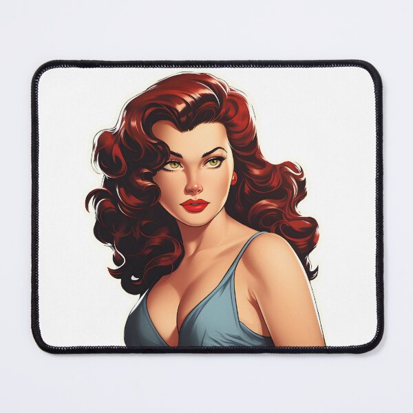 Item preview, Pin up redhead girl retro comic designed and sold by AngelinaBezm.